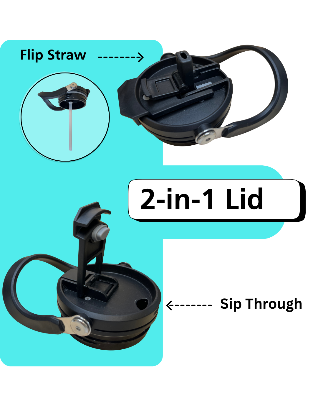 Premium Insulated Cup with Detachable Snack Container