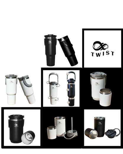 Premium Insulated Cup with Detachable Snack Container